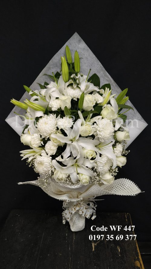White flower bouquet (WF- 447)